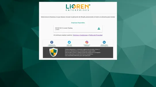 Lioren Enterprises screenshot