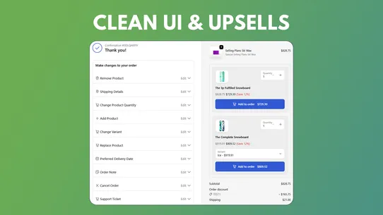 Amendify ‑ Order Edit &amp; Upsell screenshot