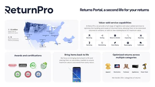 ReturnPro Returns Portal screenshot