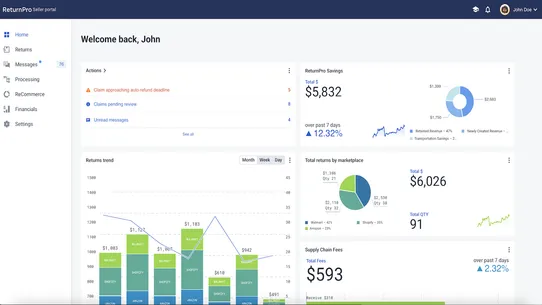 ReturnPro Returns Portal screenshot