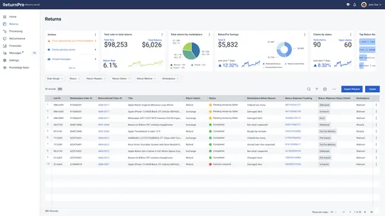 ReturnPro Returns Portal screenshot