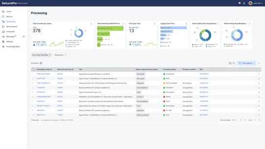 ReturnPro Returns Portal screenshot
