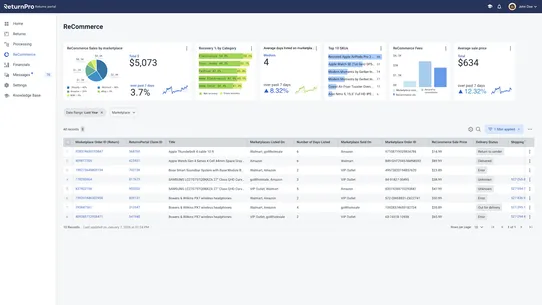 ReturnPro Returns Portal screenshot