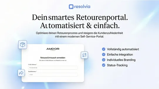 Resolvia AI Helpdesk &amp; Returns screenshot