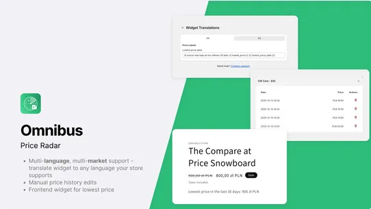 Omnibus Price Radar screenshot