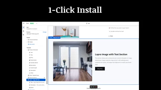 Lapro Theme Section screenshot