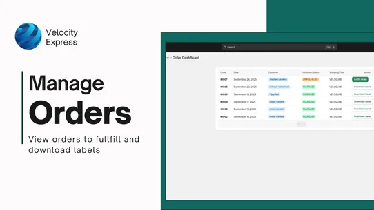 Velocity Express India screenshot