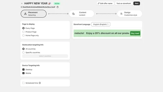 XB: Announcement Bar screenshot