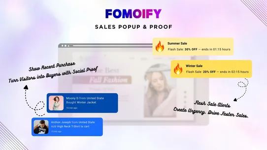 Fomoify Sales Popup &amp; Proof screenshot
