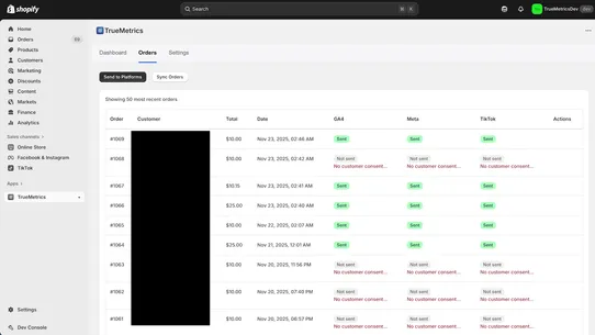 TrueMetrics screenshot