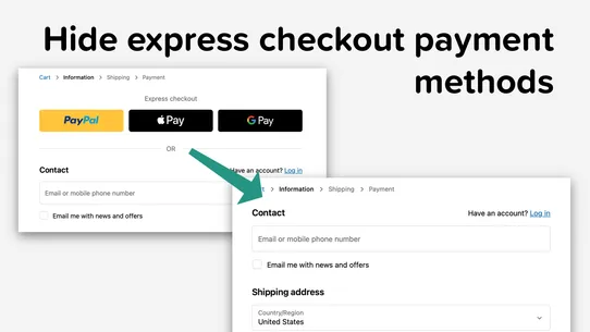 Yagi Express Payment Hider screenshot