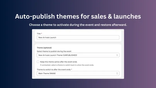 Eventify ‑ Promo Scheduler screenshot