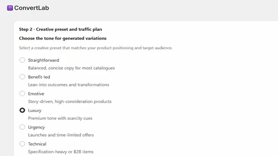 ConvertLab ‑ A/B Testing screenshot