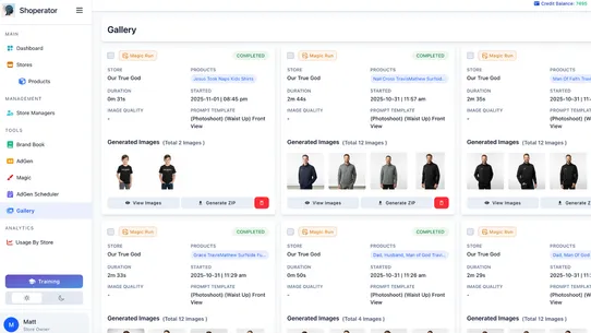 Shoperator ‑ AI Creatives screenshot