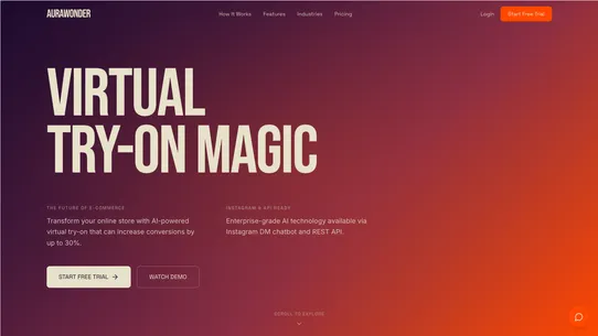 Aura Wonder ‑ Virtual Try‑On screenshot