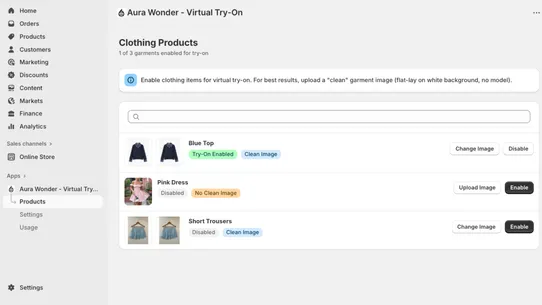 Aura Wonder ‑ Virtual Try‑On screenshot