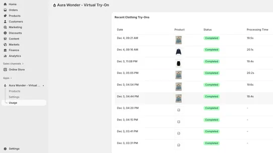 Aura Wonder ‑ Virtual Try‑On screenshot