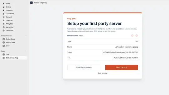 Blotout EdgeTag screenshot