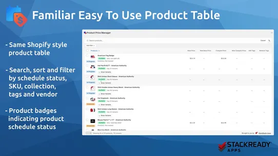 SR Product Price Manager screenshot