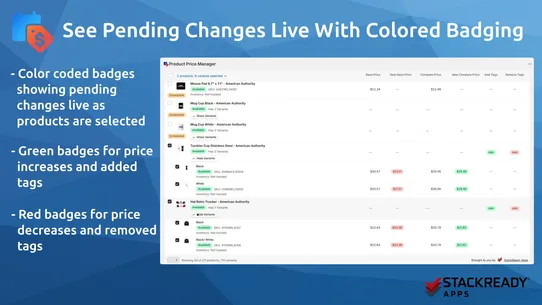 SR Product Price Manager screenshot