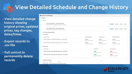 SR Product Price Manager screenshot