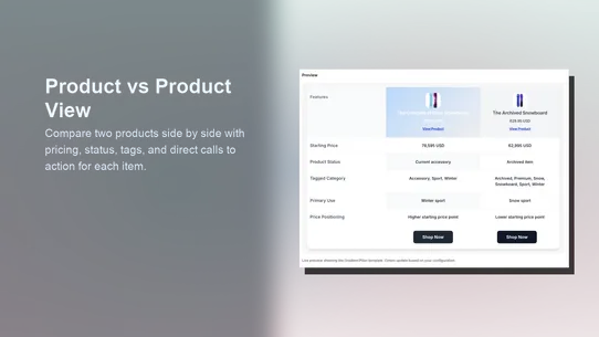 Versus : AI Comparison Table screenshot