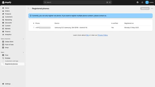 Eby ‑ Phone Orders by Call screenshot