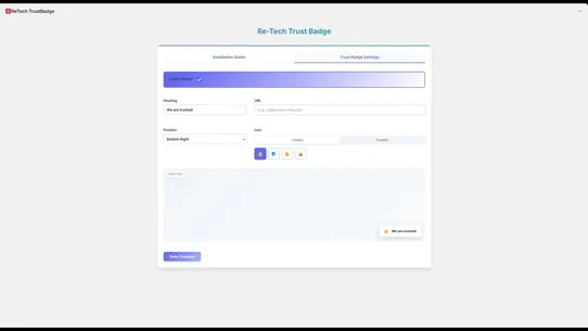 ReTech Trust Badge screenshot