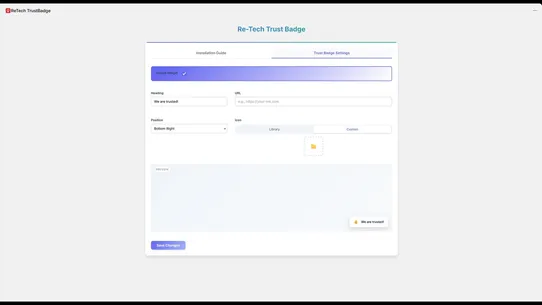 ReTech Trust Badge screenshot