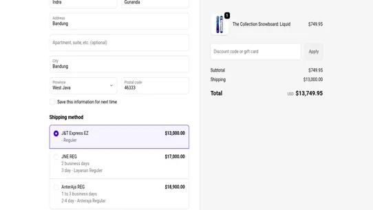 Songkir: Cek Ongkir Indonesia screenshot