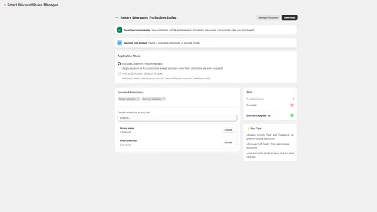Smart Discount Rules Manager screenshot