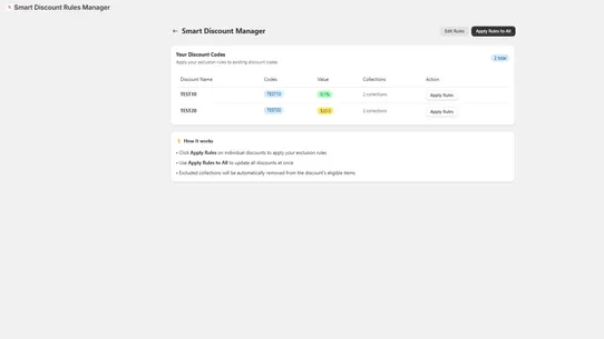 Smart Discount Rules Manager screenshot