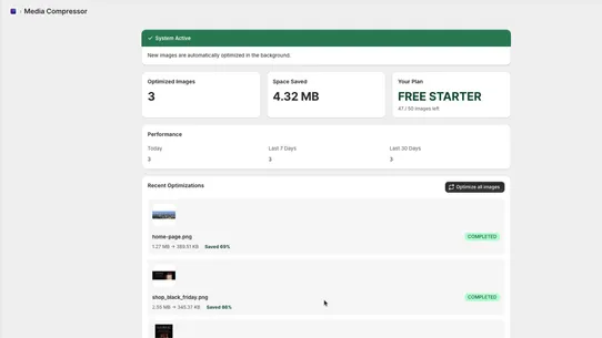 Auto Media Optimizer screenshot