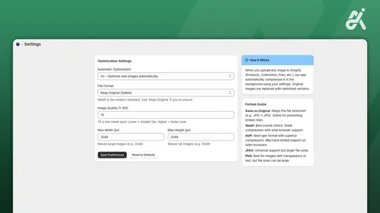 Auto Media Optimizer screenshot