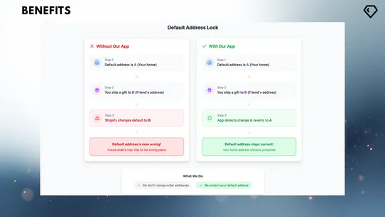 Default Address Lock screenshot