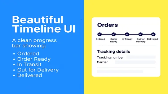 Zehntech Order Tracking App screenshot