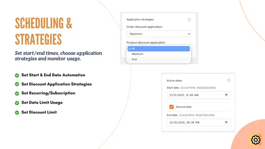 Function &amp; Discount Customiser screenshot