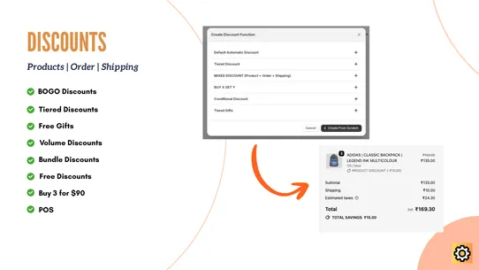 Function &amp; Discount Customiser screenshot