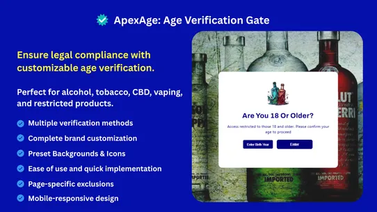 ApexAge: Age Verification Gate screenshot