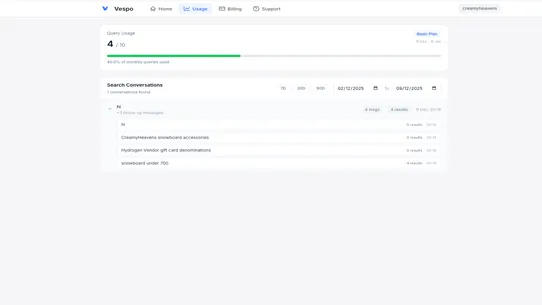 Vespo ‑ Smart AI Search screenshot