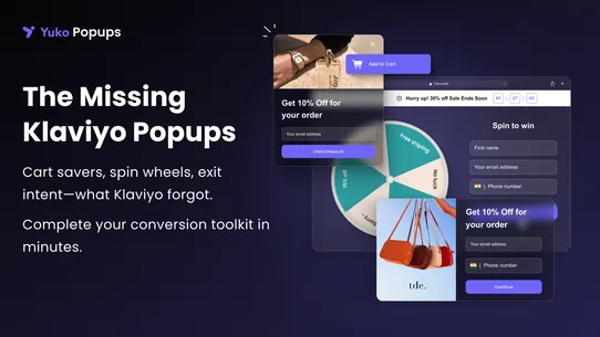 Yuko Email Popup &amp; Exit Intent screenshot