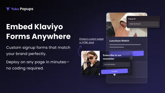 Yuko Email Popup &amp; Exit Intent screenshot