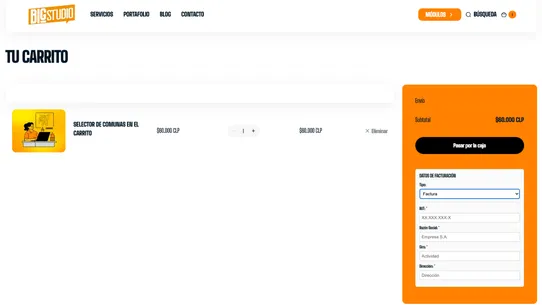 Facture Extensión screenshot