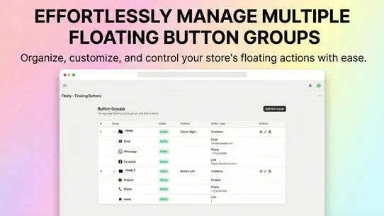 Floaty Icons &amp; Social Buttons screenshot