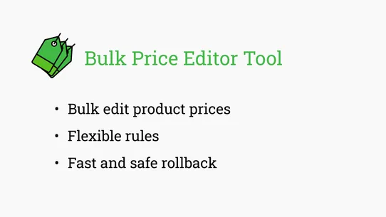 Bulk Price Editor Tool screenshot