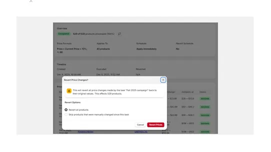 Bulk Price Editor Tool screenshot