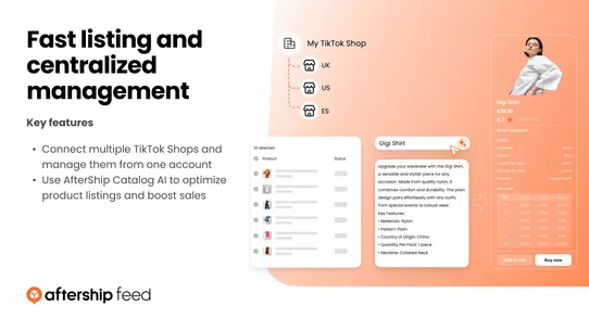 AfterShip Feed for TikTok Shop screenshot