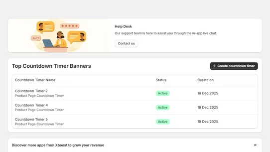 XB: Countdown timer screenshot