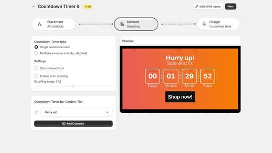 XB: Countdown timer screenshot