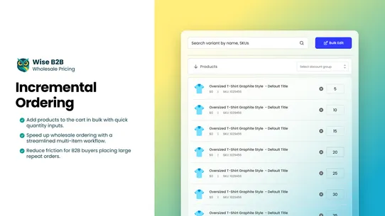 Wise B2B Wholesale Pricing screenshot